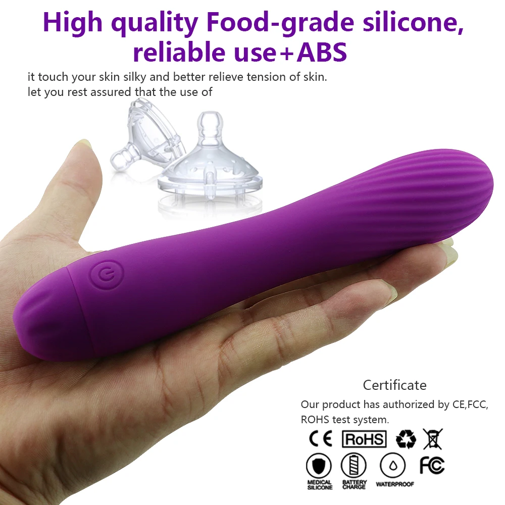 Vibrator Vibrating for Vagina Stimulation Silicone Rechargeable G Spot Dildo Vibrator Massage 7 Vibration Patterns Sex Toy Women