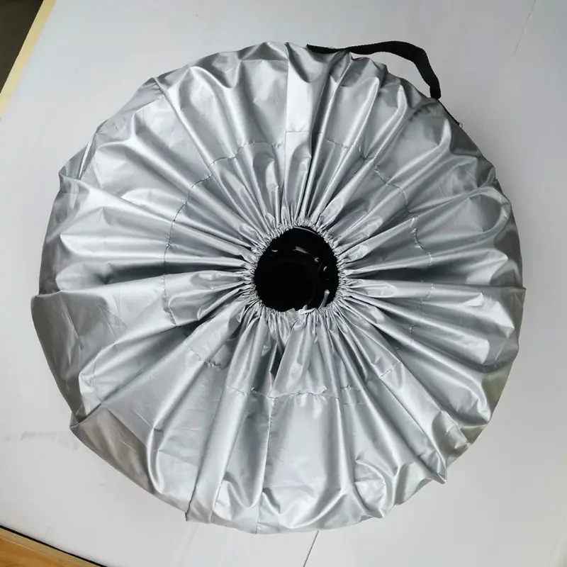 1PCS Tire Cover Case Car Silver Cloth Spare Tire Cover Storage Bags Carry Tire For Cars Wheel Protection Covers 4 Season