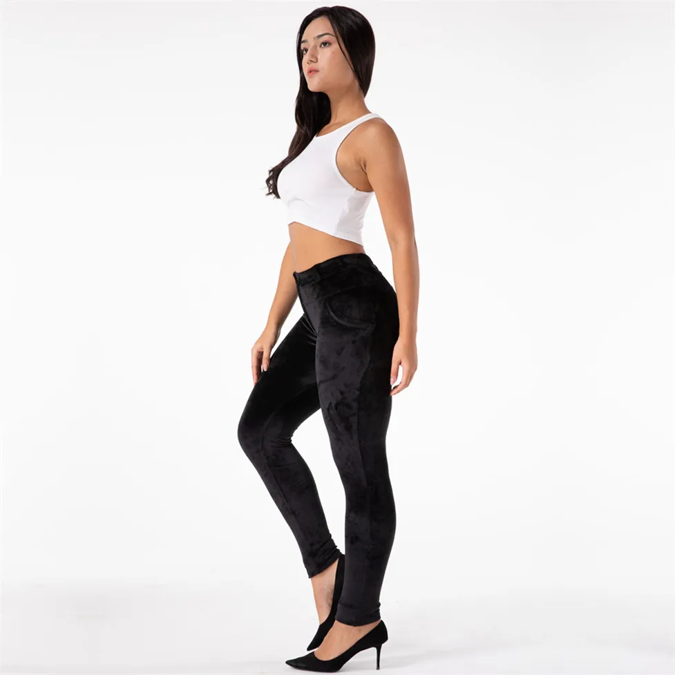 Pantalon de Chenille Melody, pantalon moulant d'entraînement, pantalon en flanelle de velours pour femme, Leggings chauds d'hiver