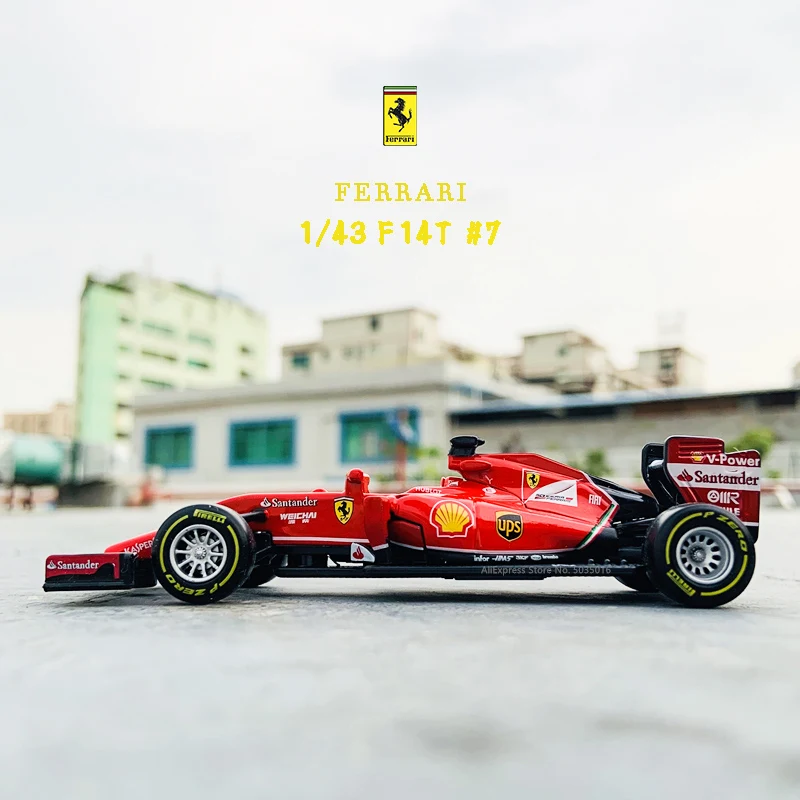 1:43 Bburago 1:43 SF14T-7 F1 Racing Ferrari 2018 SF71H 2017 SF70 2016 SF16 2014 S14T F21012 Diecast Model Car