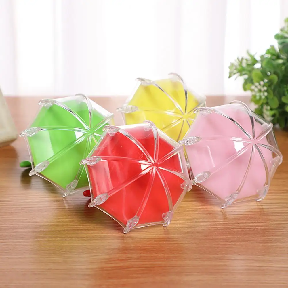 Gift Box Candy Box Environmental Water Resistant Umbrella Shaped Wedding Garden Decor Pill Tin for Party