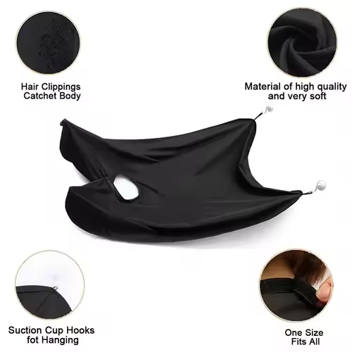 Male Shaving Apron Beard Catcher Cape Care Bib Face Shaved Hair Adult Bibs Shaver Cleaning Hairdresser Gift for Man Clean Apron - Image 4