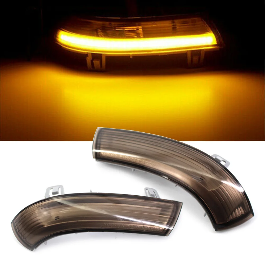 2Pcs Car Rearview Mirror Lamp LED Turn Signal Light Amber For VW Golf 5 Jetta GTI MK5 Passat B5.5 B6 3BG 3C for Skoda Superb B5