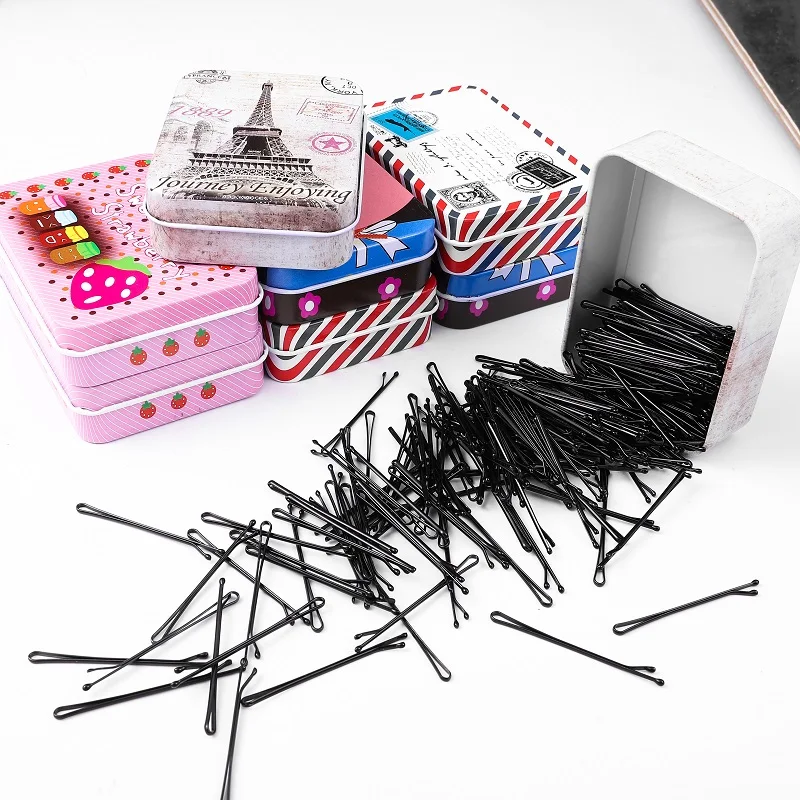 50Pcs/Set Black Hairpins For Women Hair Clip Lady Bobby Pins Invisible Wave Hairgrip Barrette Hairclip Hair Clips Accessories