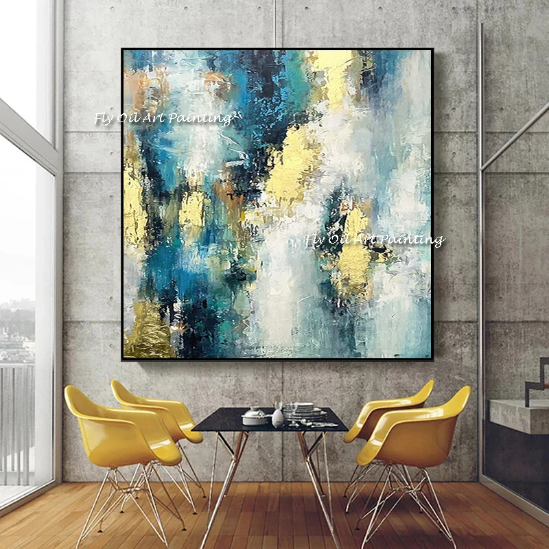 

The Green 100%Handmade Modern Oil Painting Abstract Corridor Christmas New Porch Wall Art Home Decoration No Framed Picture