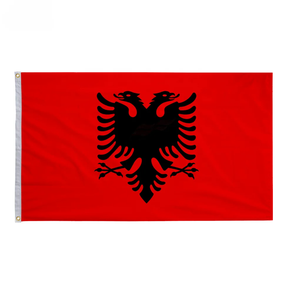 ALB AL Albania Flag 90X150cm Polyester High Quality Albanian National Flags For Activity/parade/Festival/Home Decoration