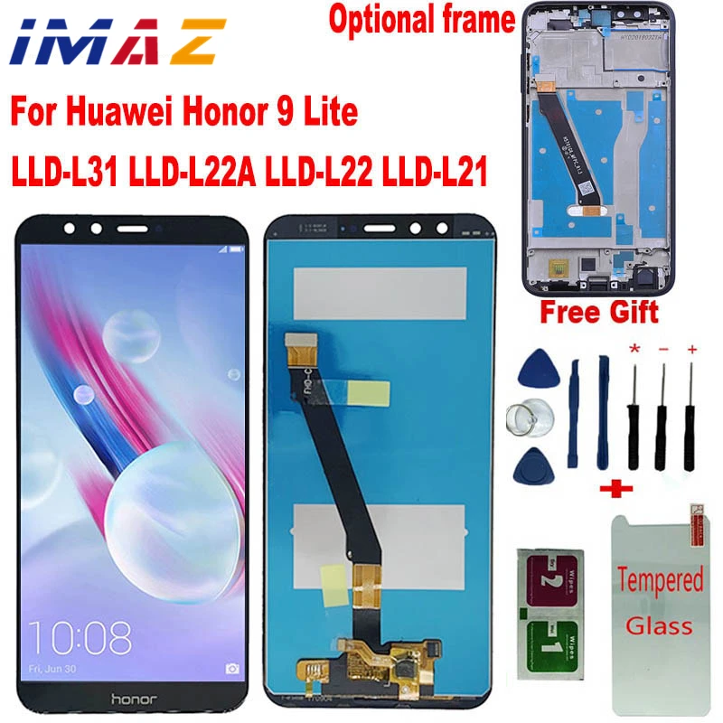 

IMAZ Tested Huawei 5.65“ LCD Display For Huawei Honor 9 lite LLD-L31 LLD-L22A LLD-L22 L21 LCD+Touch Screen Digitizer Assembly