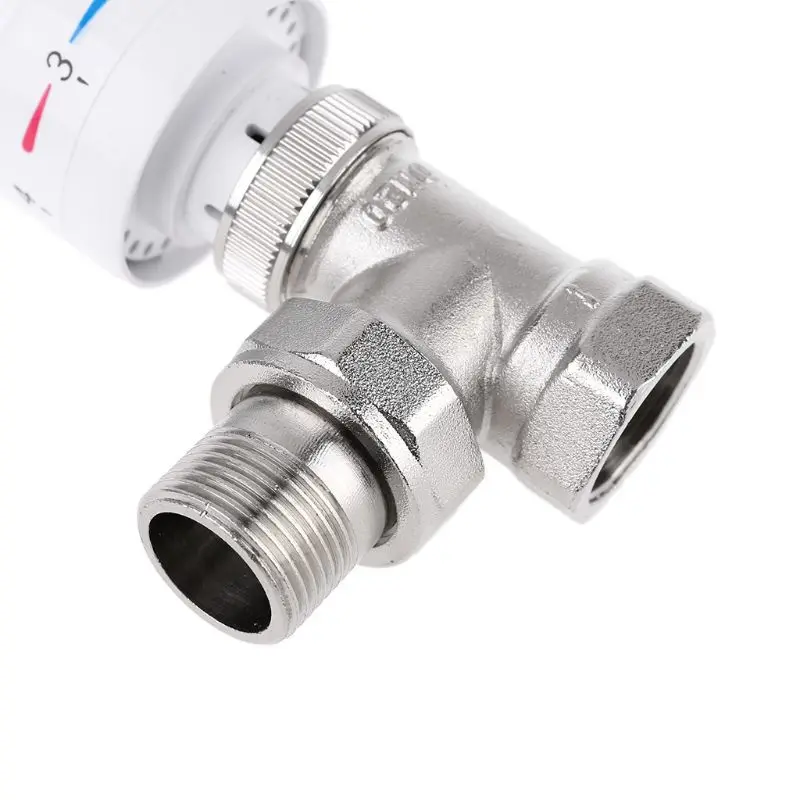 2024 Automatic Thermostat Temperature Control Valve Thermostatic Radiator Valve Angle Floor Heating Special Valve Copper DN15