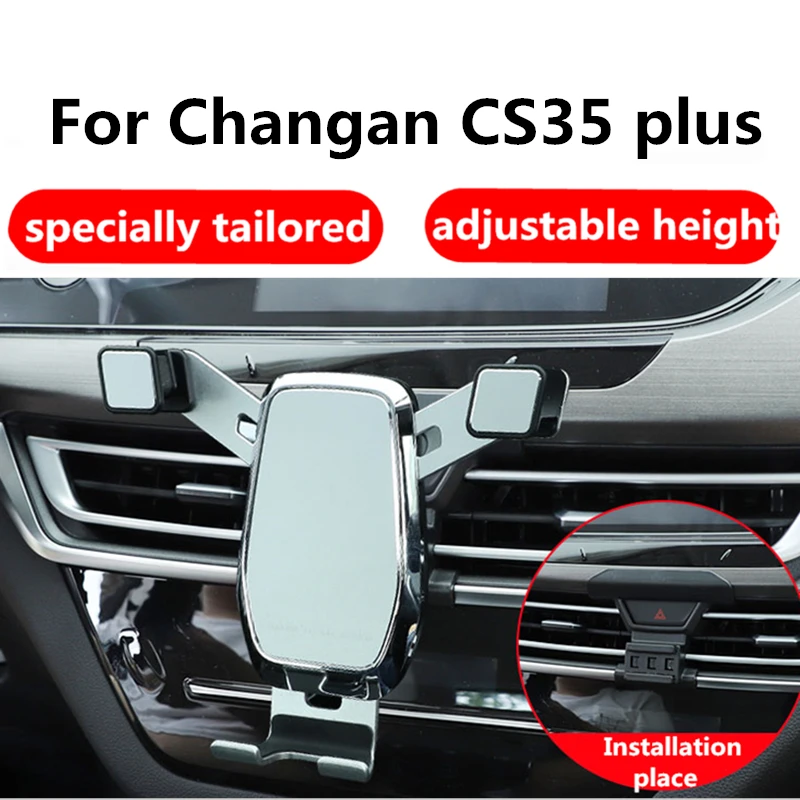 Car Mobile Phone Holder Phone Stand For Changan CS35 Plus  Car Interior Buckle Mobile Phone Bracket Accessories