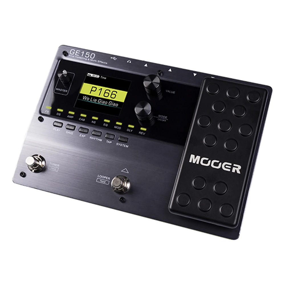 MOOER GE150 AMP Modelling Guitar Multi-Effects Pedal Processor Loop Recording (80S) MOOER GE100 Multi-Effects Processor Pedal