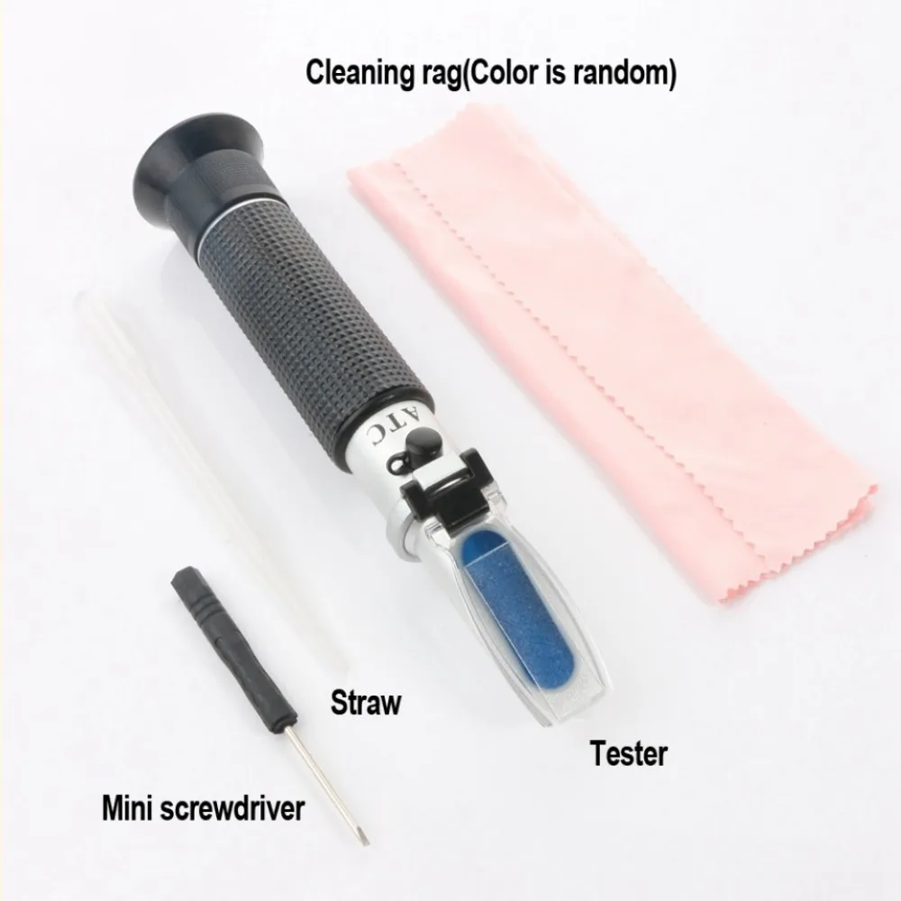 บราซิล Refractometer แอลกอฮอล์ Meter ATC RZ118 RZ120/126 RZ127แบบพกพา Refractometer สำหรับน้ำเค็มน้ำตาลวัดสัตว์เลี้ยงฮีโมโกลบิน