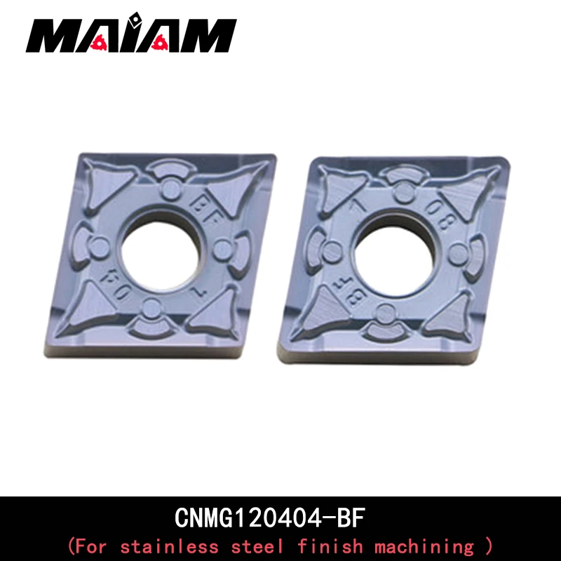 CNMG1204 Rhombus 80 degree insert CNMG120404 CNMG120408 BF pattern insert CNMG 1204 04 08 for stainless steel finish machining