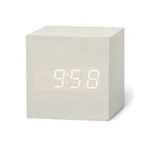 Wooden Digital LED Alarm Clock with Voice Control #6