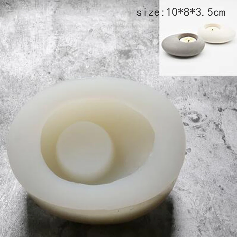 Candlestick Silicone Mold Candle Holder mold Concrete Candle Holder Decorative handmade flowerpot candlestick silicone mold image 4