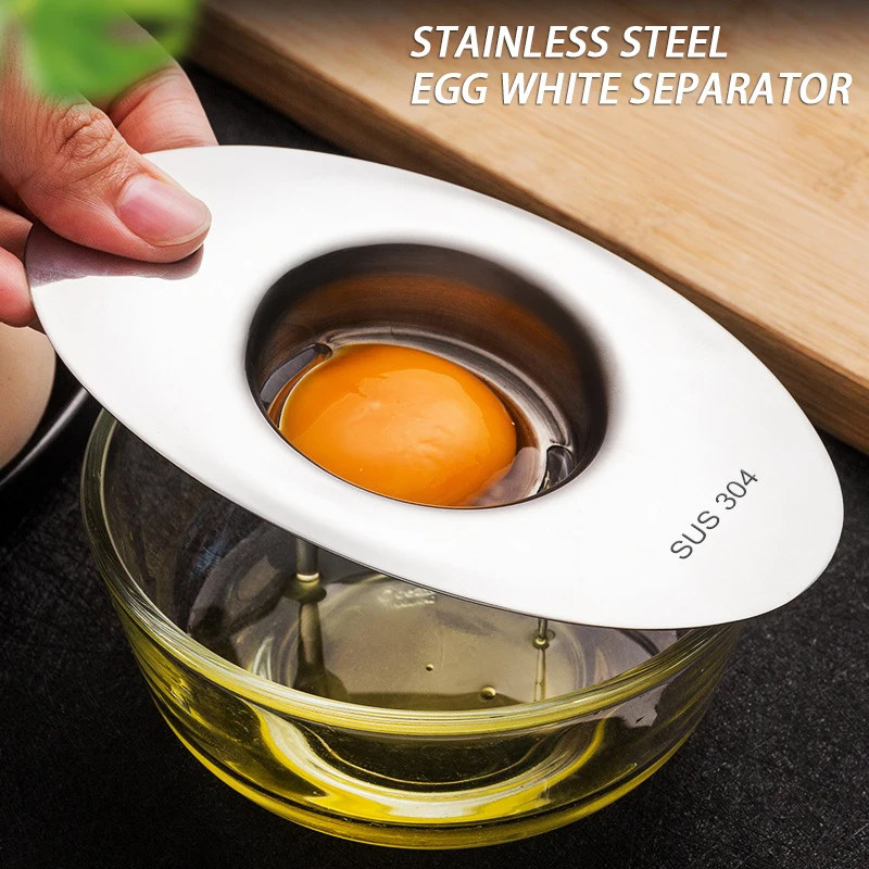 Stainless Steel Egg White Separator Tools Eggs Yolk Filter Gadgets Kitchen Accessories Separating Funnel Spoon Egg Divider Tool