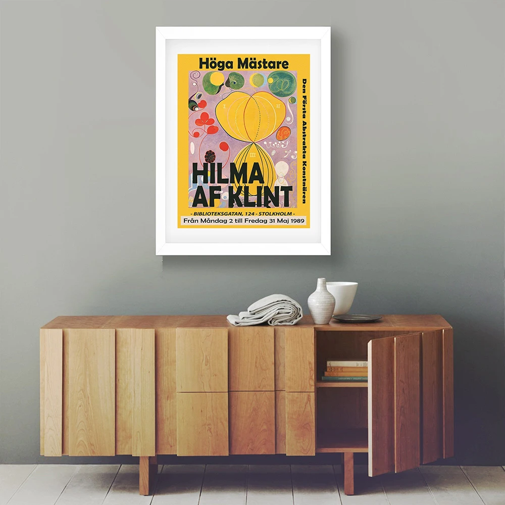 Hilma Af Klint Canvas Print Modern Abstract Museum Exhibition Poster Art Nouveau Painting Wall Decoration Home Decor
