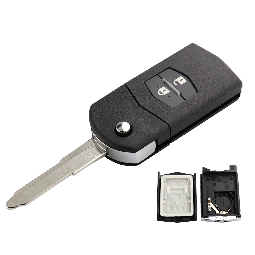 YIQIXIN 2/3 Taste Klapp Flip Auto Schlüssel Shell Fob Fall Mit Uncut Klinge Für Mazda 2 3 5 6 RX8 MX5 M6 CX5 Fernbedienung Schlüssel Shell