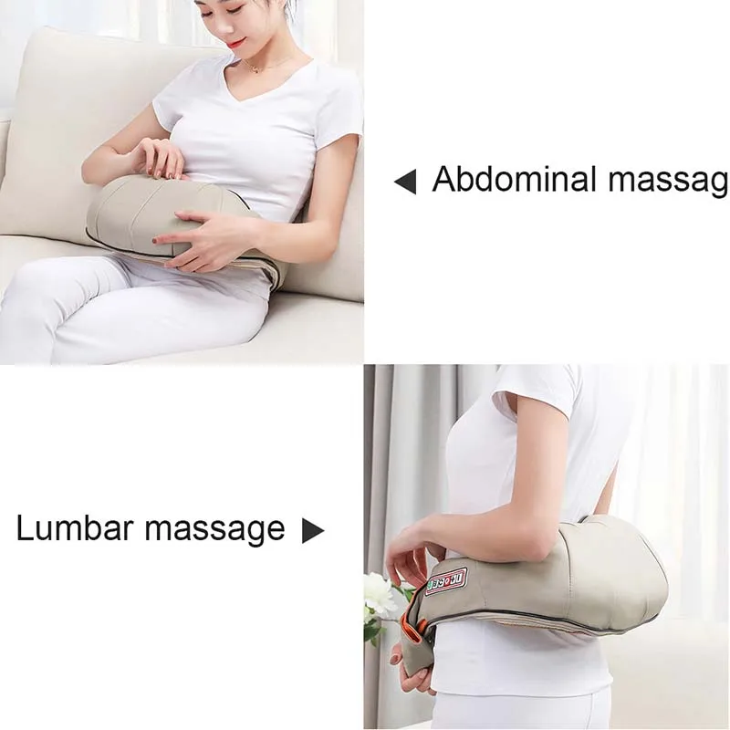 Electrical Massage Shiatsu Back Shoulder Body Neck Massager Multifunctional Shawl Infrared Heated Kneading Car/Home Massager