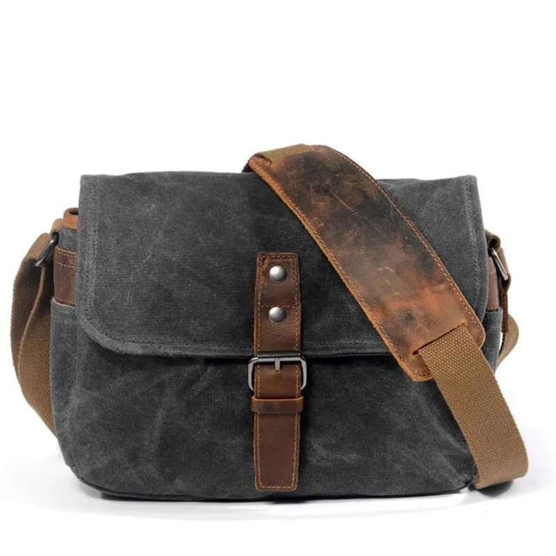 Imagem -02 - Bolsa Mensageiro de Lona Vintage para Homens Bolsa Crossbody Casual Bolsas de Viagem Verdes de Alta Qualidade