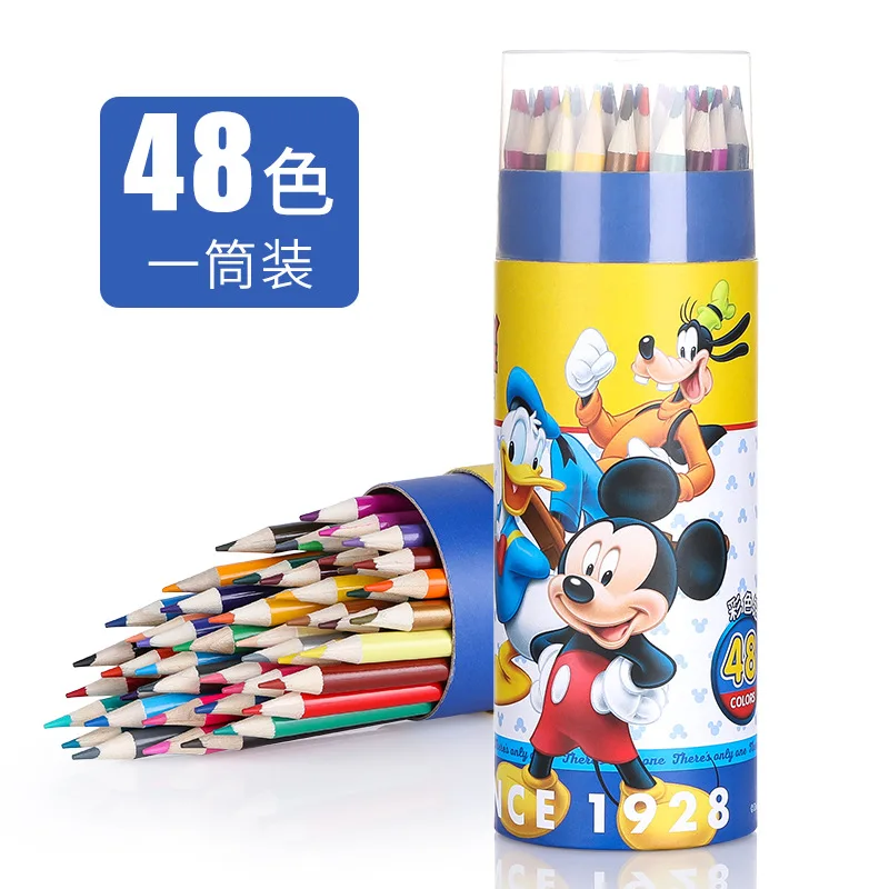 12/24/36/48 colore Disney Frozen matita colorata grassa bambini studente Graffiti pittura penna matita colorata secchio studio regalo