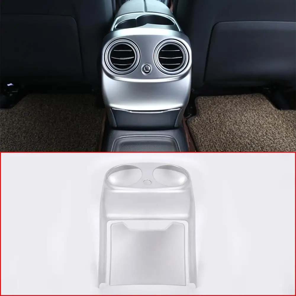 

2pcs Chrome ABS Plastic Sticker Rear Air Conditioning Vent Cover Trim for Mercedes Benz E Class W213 2016-2017 Model Accessories