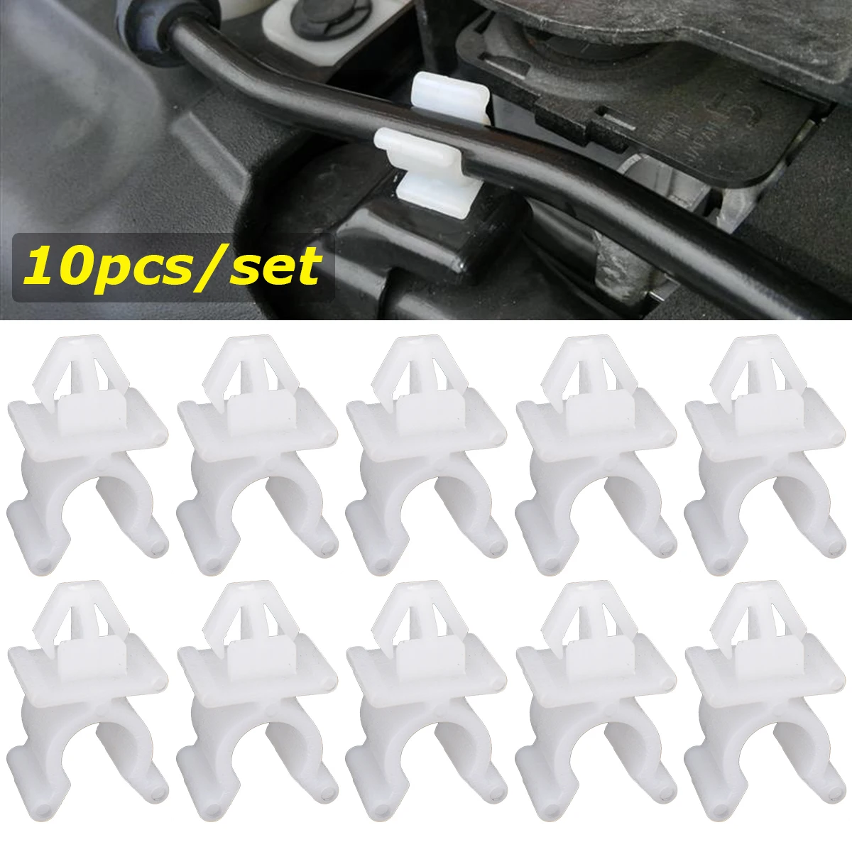 

10pcs Bonnet Hood Rod Holder Clip For Nissan 240sx 370z Pathfinder Patrol GQ Navara Skyline X-Trail T30 GTR Stanza D21 Sentra