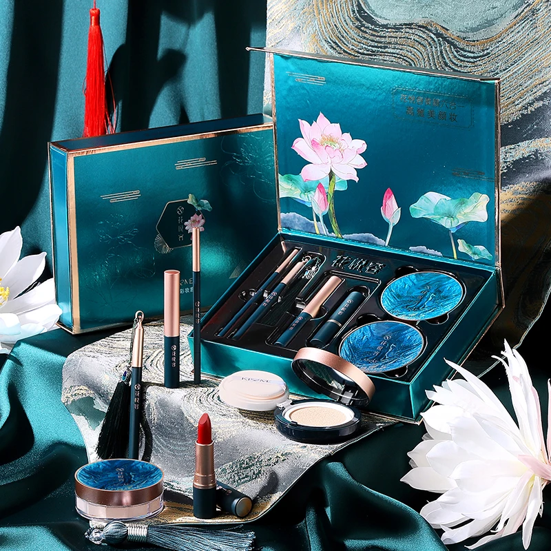 

Набор для макияжа с розмарином, губная помада, консилер, макияж, рассыпчатая пудра, карандаш для бровей, подводка для глаз, тени для век, набор для макияжа оптом