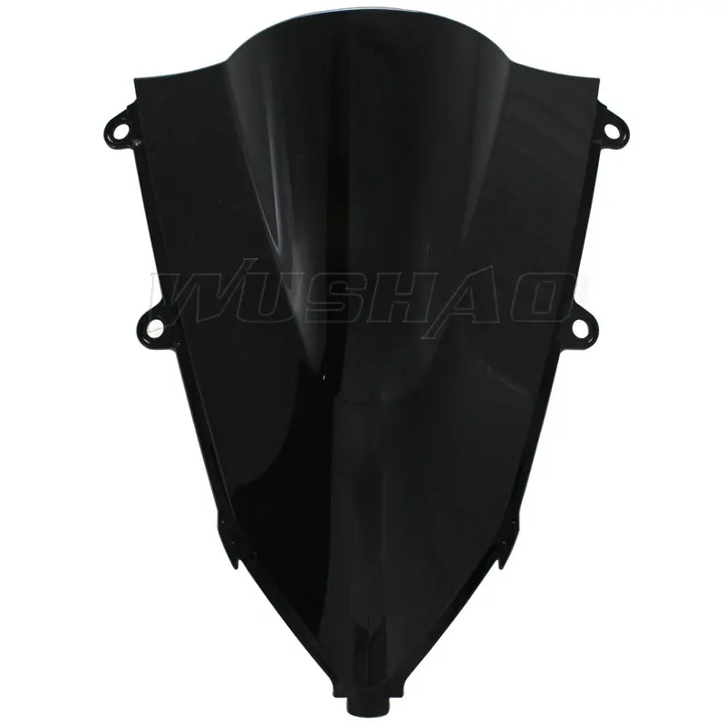 Motorcycle Double Bubble Windshield Windscreen For 2019 2020 2021 2022 2023 Honda CBR650R CBR 650R 650 R Smoke Black Iridium