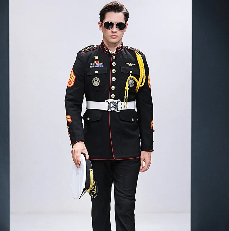 Autumn captain Seaman Costume Quality Seafarer Uniform luxury cruise ship Security Guards Suits Hat Jacket Pants Accessories