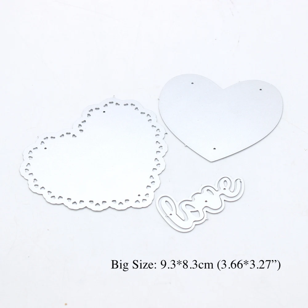 KLJUYP Valentine Heart Shaker Metal Cutting Dies Scrapbook Paper Craft Decoration dies scrapbooking