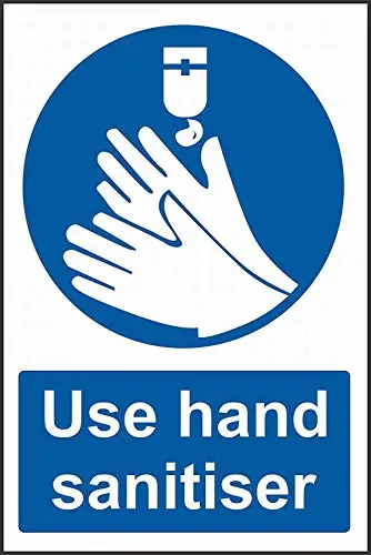 Use Hand Sanitiser Tin Sign 12x16 Warning Sign