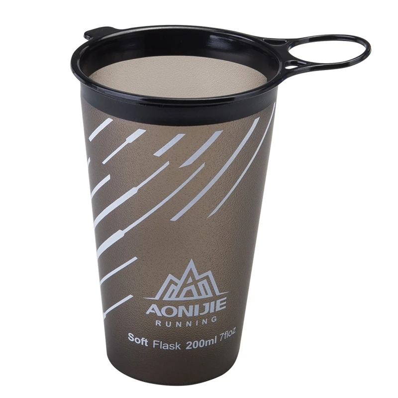 AONIJIE Foldable Soft Cup BPA Free Water Bag Non Toxic TPU Ultralight For Outdoor Sports Marathon Cycling Trailing Running