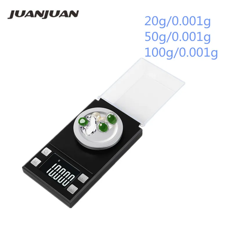 100g/50g/20g Mini Digital Waage Hohe Genauigkeit 0,001 Taschenwaage Schmuck Gold Gramm Balance Gewicht für Heilkräuter Labor – Detail 4