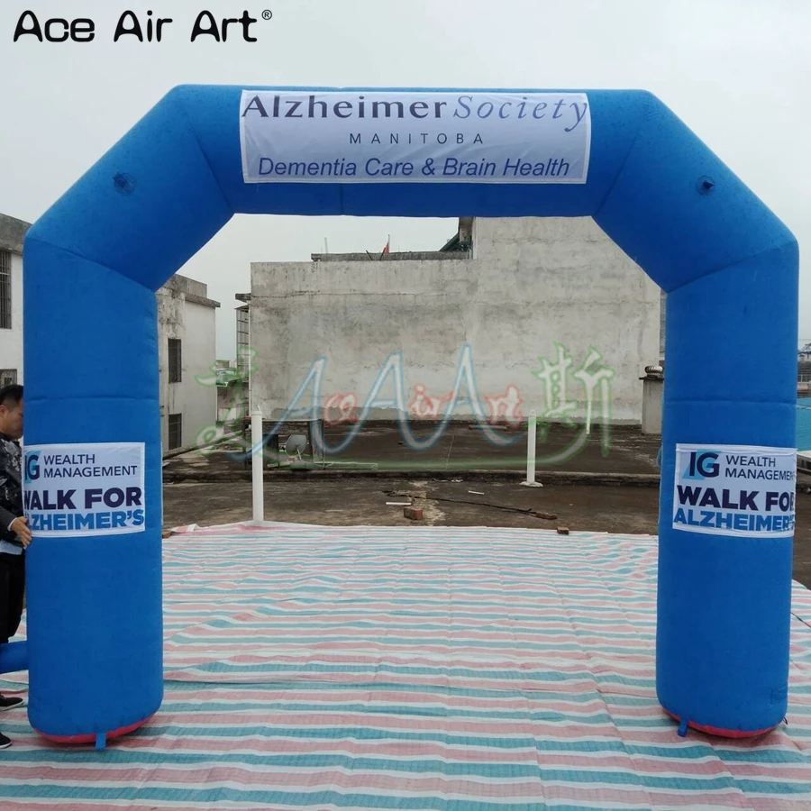 3.75m W Sticker banners archway,inflatable advertising arch,start line entry angle arches