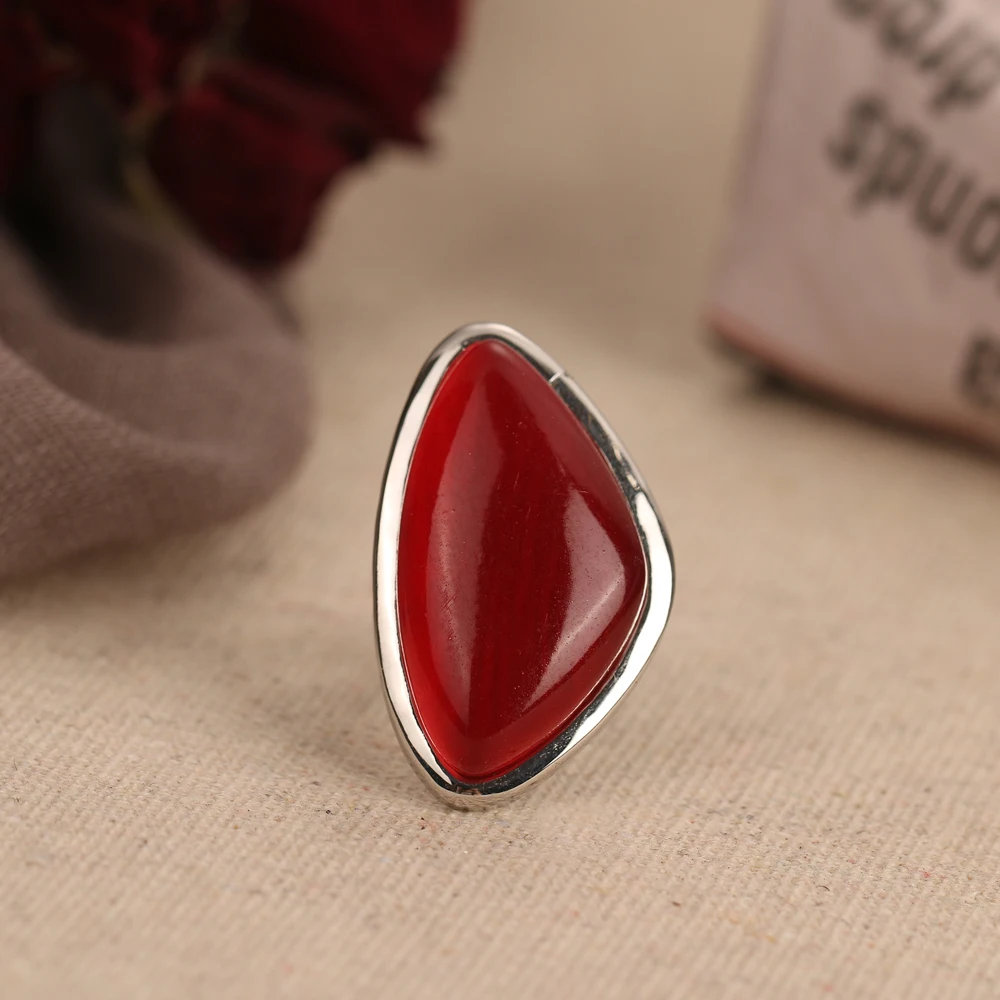 Anillo de ópalo ovalado grande de cristal blanco Chapado en plata Vintage bohemio para mujer, joyería de promesa de regalo, moda, 1 ud.