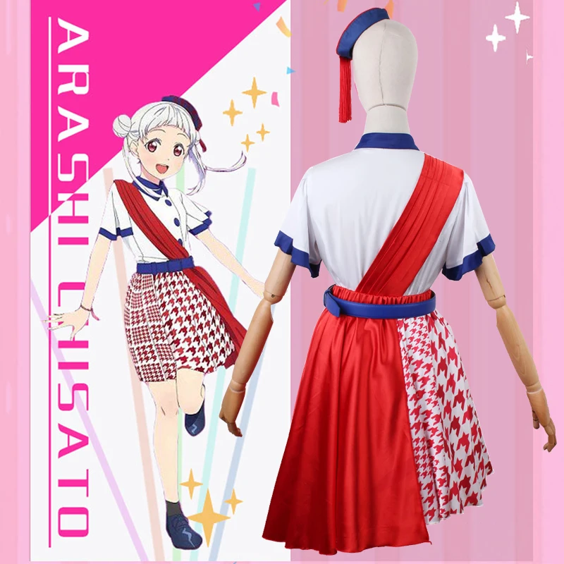 The Anime lovelive SuperStar! Arashi Chisato Liella member Start! True Dreams Idol Outfit Cosplay Costume I