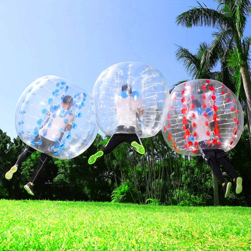 Inflatable Bumper Bubble Soccer Ball 0.8mm PVC Dia 1.2m/1.5m/1.7m Giant Human Hamster Ball for Adults and Teens