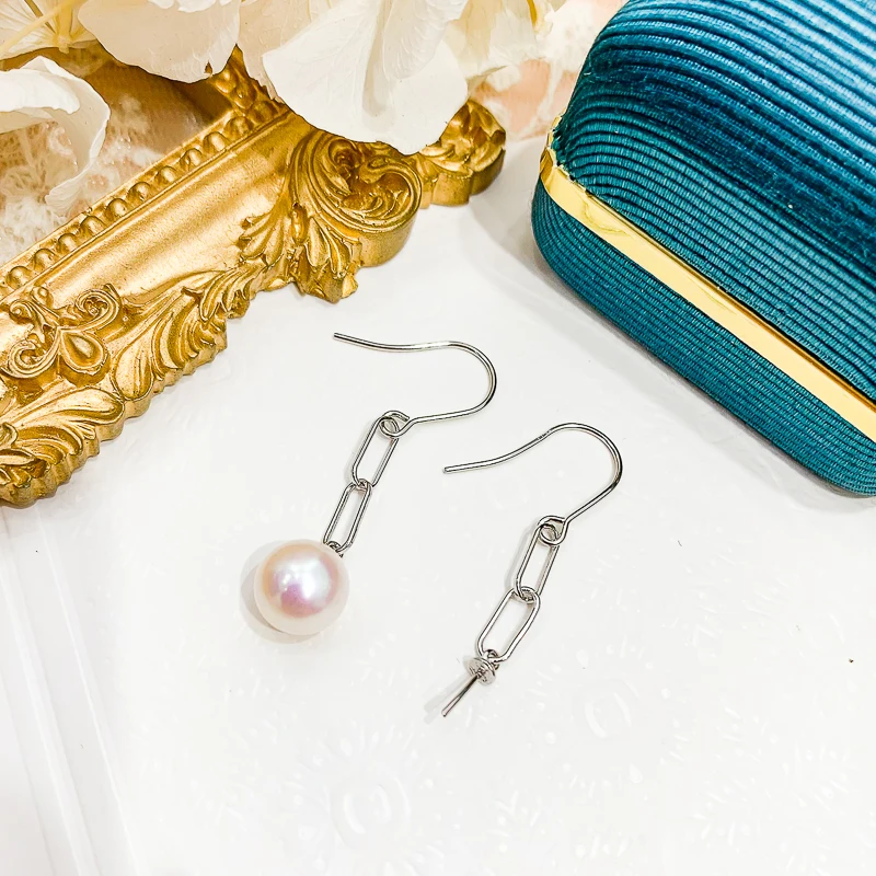 New Arrival Chain Of Pearl Earrings Components Women Handmade DIY Jewelry Accessory (Not including pearl)