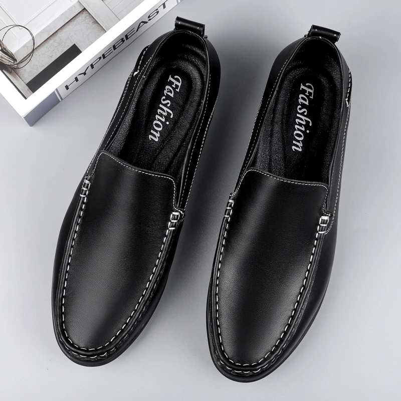 Large Size Genuine Leather Men Shoes Loafers Comfortable Casual Leather Shoes For Men Driving Shoes Moccasins Man Shoes Footwear