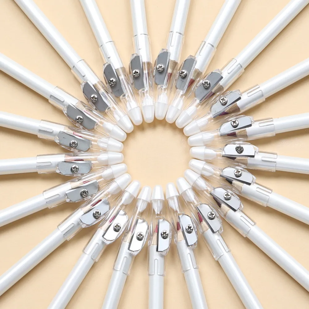20pcs Private Label Lip Liner Wholesale Bulk Makeup Lipliner With Sharpener Waterproof Custom Black Brown Vegan Lip Pencil