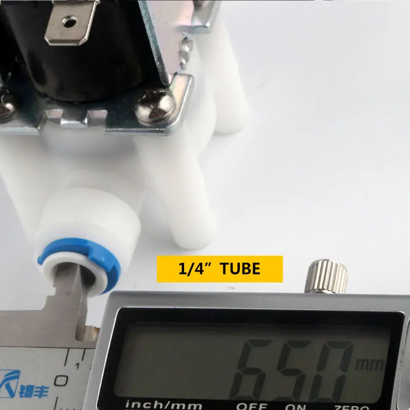 سريعة ربط 1/4 "DC24V الملف اللولبي صمام العالمي RO لتنقية المياه FCD-A مدخل المياه الكهرومغناطيسي صمام عادة مغلقة نوع