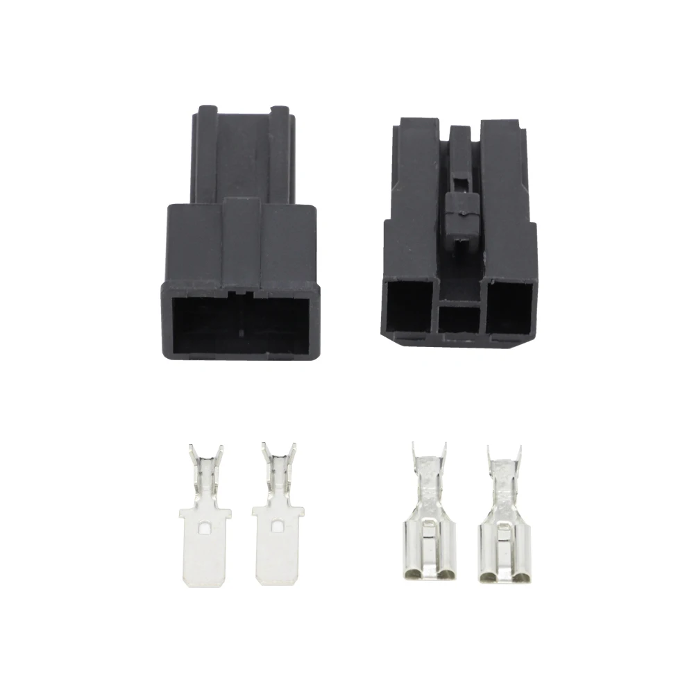 2 Pin Female And Male Auto Sensor Connector Battery Speaker Wire Connector Plug with Terminal DJ7026-7.8-11/21