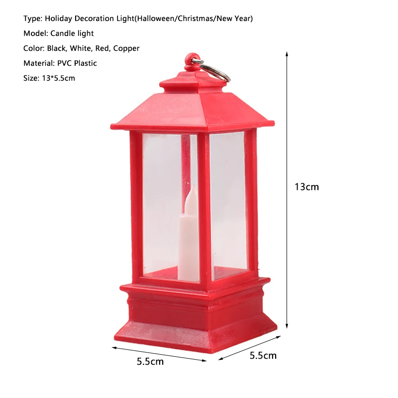 Vintage Castle Lantern świece Led Light DIY wiszące przerażające rekwizyty świeca światło dla domu Bar impreza z okazji Halloween dekoracja