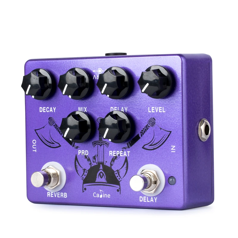 Caline CP-80 Ragnarok Reverb & Delay 2-in-1 Digital Guitar Effect Pedal True Bypass Electric Guitar Parts & Accessories