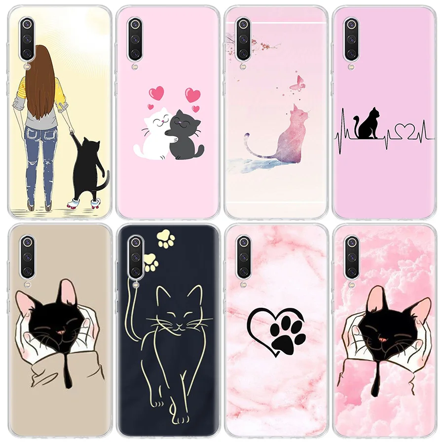 Loving cat Phone Case For Xiaomi Mi 12 10 Lite 12X 12T 13 5G 11T 10T Pro 11i 11 Ultra 9 8 6X 5X Capa Coque Fundas TPU Capa Shell