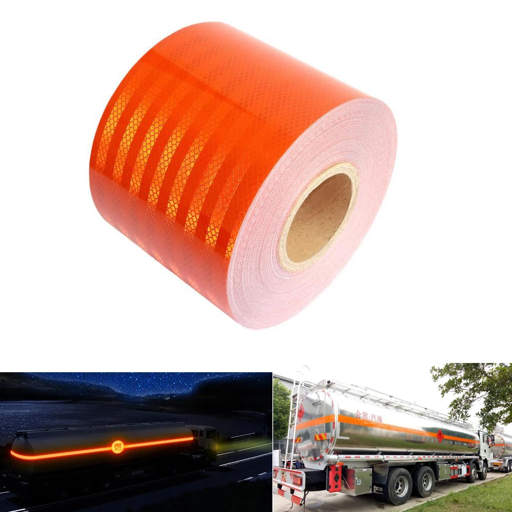 Waterproof Reflector Tape Self-Adhesive Reflector Sticker Diamond Grade Conspicuity Safety Warning Tape For Truck Trailer