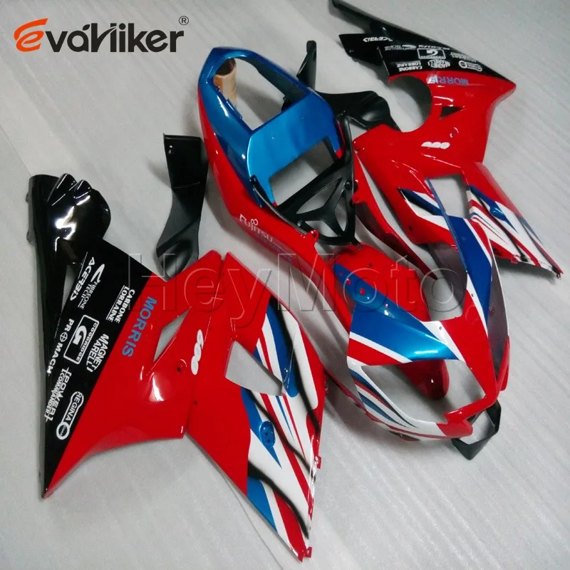 motorcycle fairing for 600 2003 2004 2005 2006 650 2003 2004 2005 red ABS plastic motor panels kit H2