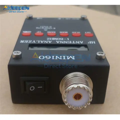 SARK100 Antennanalysator 1–60 MHz Kortvågs SWR-antennanalysator med användbart mätområde på 1,0 till 9,99 SWR 10 best sales antennanalysator - №5