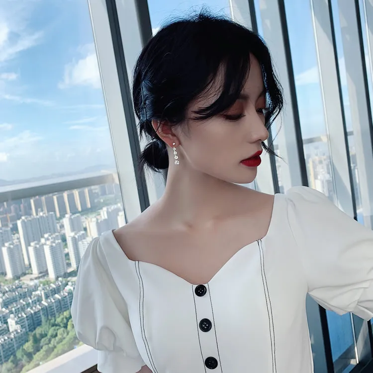 Fashion and High-Level Crystal Zircon Earrings Party Focus Earrings Give Gifts to Friends Everyday Wear Trendy Women's Earrings view 2