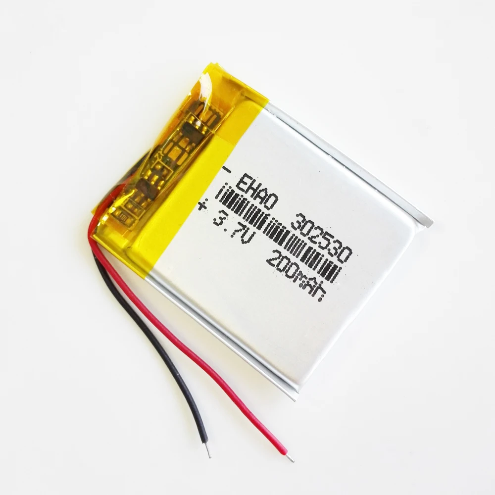 5 PCS 3.7V 200mAh Lithium Polymer LiPo Rechargeable Battery 302530 For Mp3 GPS Bluetooth Speaker Little Point Reading Pen Watch